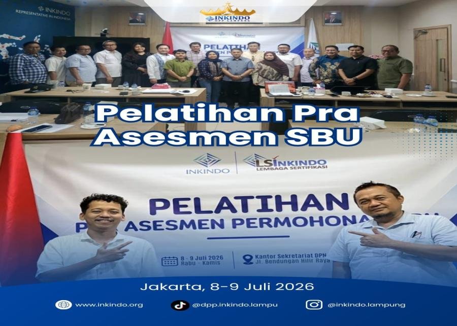 DPP Lampung Mengikuti Gelar Pelatihan Pendampingan Sertifikasi SBU 